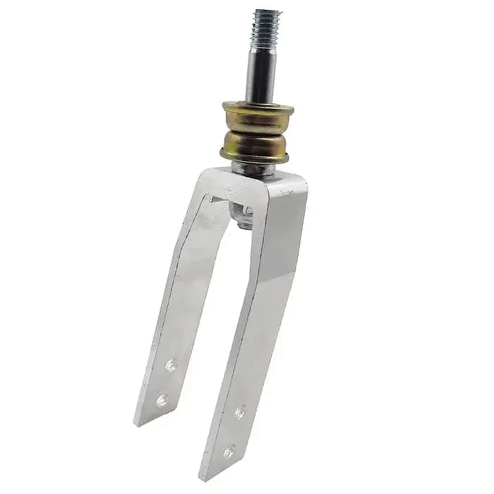 1 paire de fourches avant de fauteuil roulant en alliage d'aluminium de 8 pouces