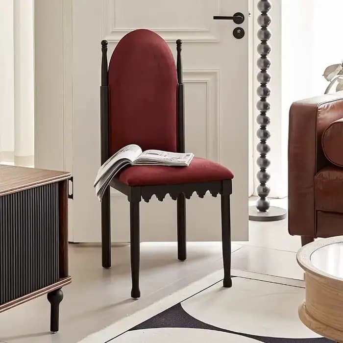 Chaise de salle à manger individuelle de luxe relaxante pour adultes, style accent, pour salle d'attente, cuisine, salon, mobilier de maison minimaliste et élégant