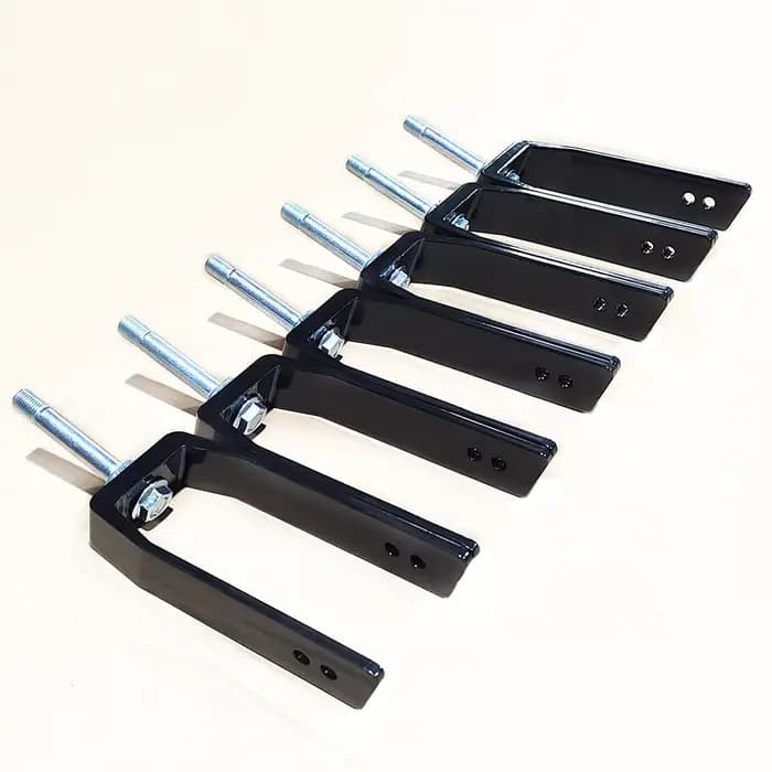 1 paire de fourches avant de fauteuil roulant en alliage d'aluminium de 8 pouces