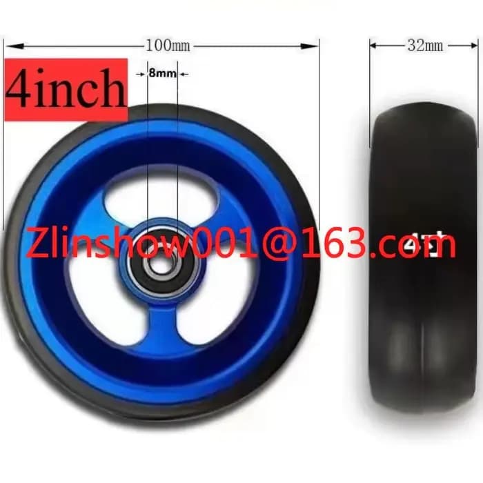 Roues avant de fauteuil roulant de 5 pouces de 120mm de diamètre