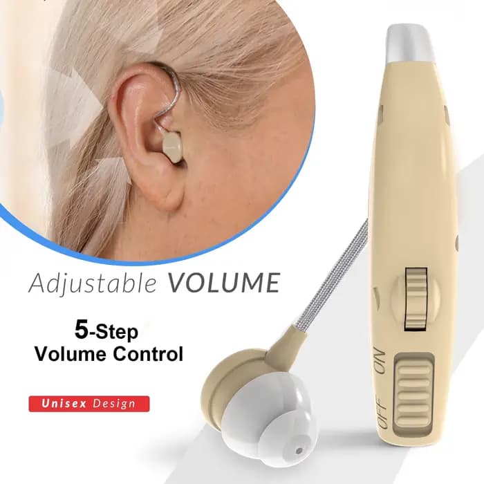 Aide auditive, contrôle du volume