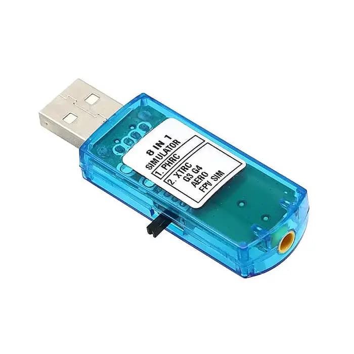 Simulateur de vol USB 8 en 1, ordinateur pour XTR5 FMS G4 FPV, contrôleur d'avion et d'hélicoptère, modèle d'outil de Simulation d'avion