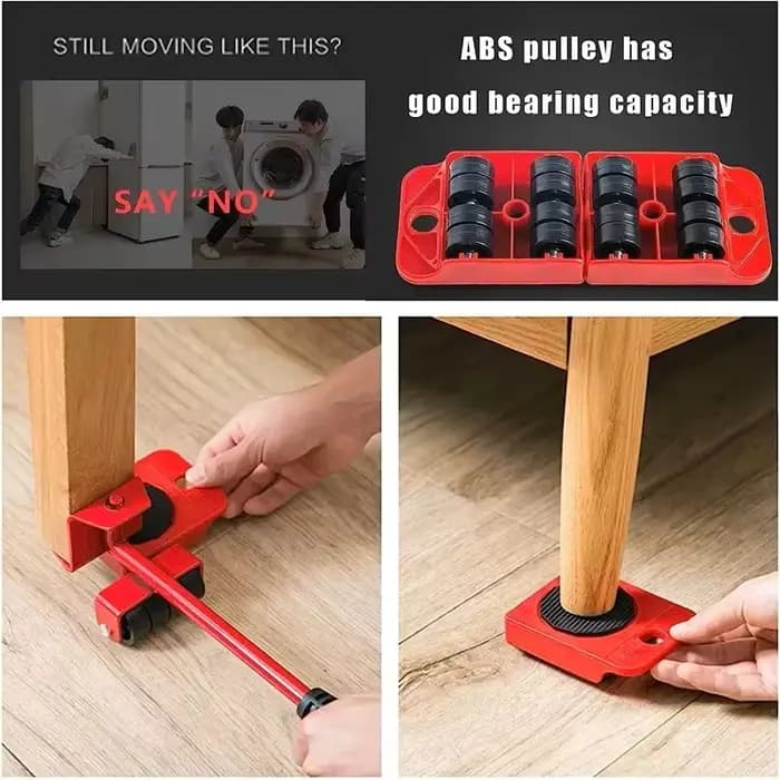 Roulettes de transport multifonctionnelles robustes pour déplacer et soulever sans effort – Outil de déménagement