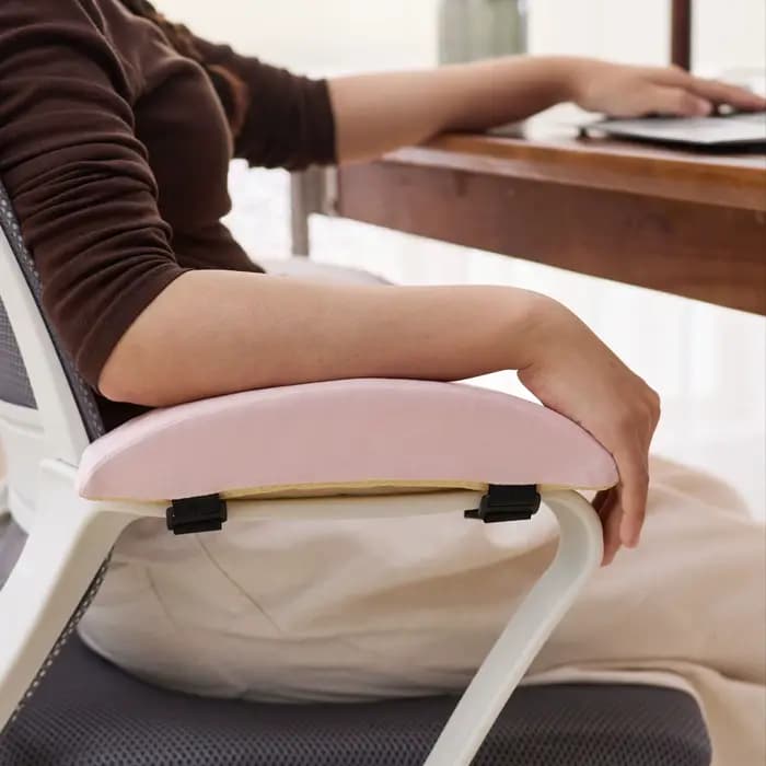 1 paire de coussinets d'accoudoirs confortables en velours néerlandais