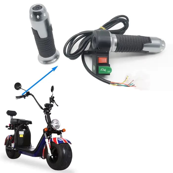 Citycoco 60V poignée d'accélérateur klaxon engrenage pour pièces de Scooter électrique chinois Halei