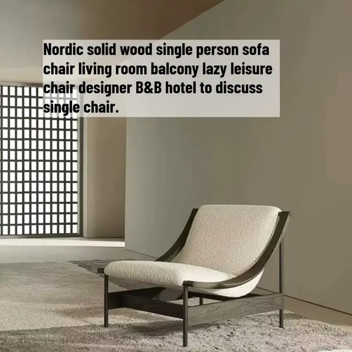 Chaise d'hôtel moderne en bois massif, chaise de bureau confortable, chaise de loisirs pour balcon, chaise coiffeuse et de maquillage, mobilier de chambre de luxe