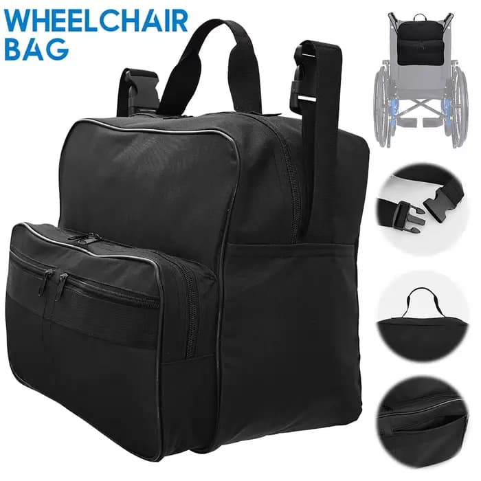 Sac pour fauteuil roulant en tissu Oxford