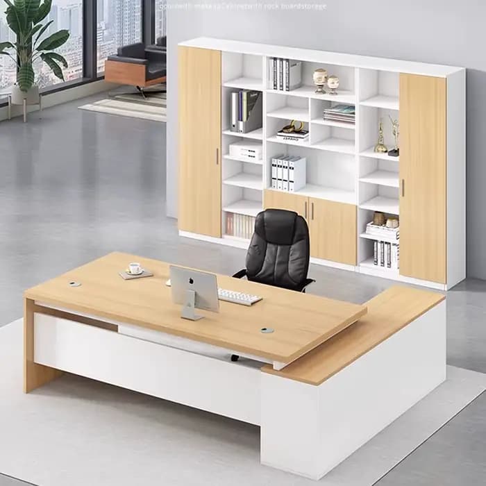 Bureau professionnel en bois Vintage Simple irrégulier salon bureau moderne Escritorio Oficina meubles à la mode