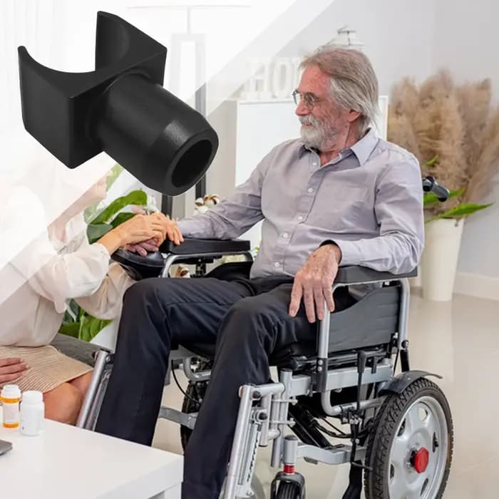 4 guides de rail de siège de fauteuil roulant en plastique