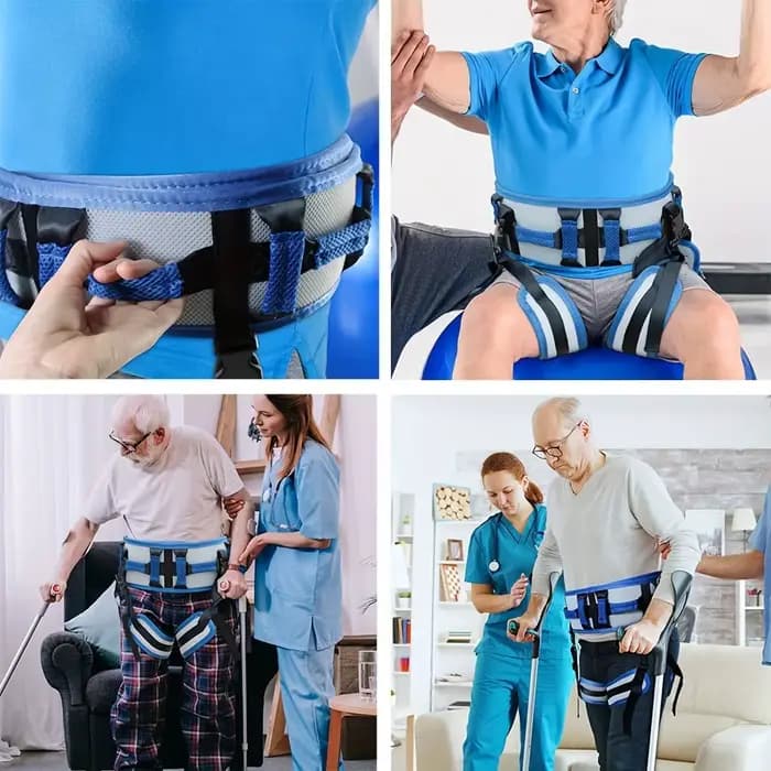 Ceinture d'assistance à l'ascenseur pour personnes âgées – Support de taille doux et confortable pour une mobilité sûre
