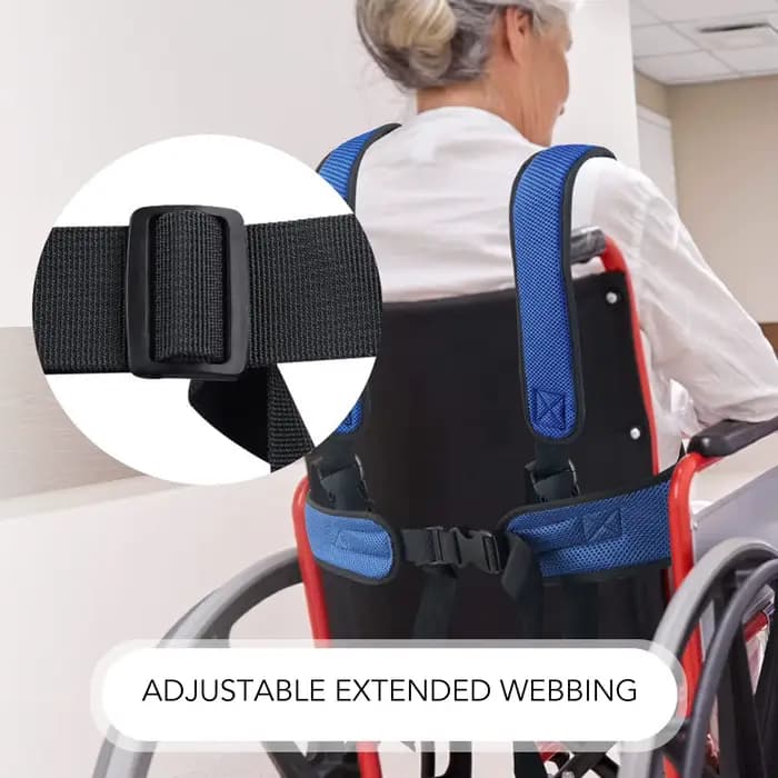 Ceinture de sécurité pour fauteuil roulant 360 ° Gilet de retenue respirant pour Patients