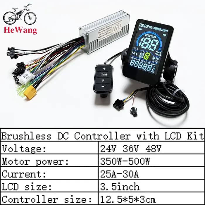 Contrôleur de moteur sans balais pour scooter électrique 24V 36V 48V 350W 500W 25A-30A