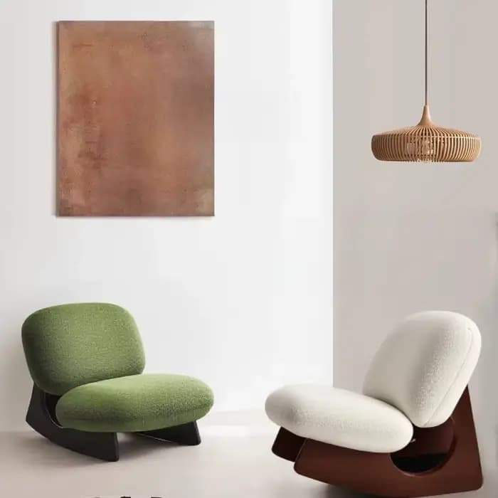 Chaises de salon à bascule pour balcon, chaises de salon tatami, sièges uniques, chaises de salon avec support dorsal, chaise longue, mobilier de maison
