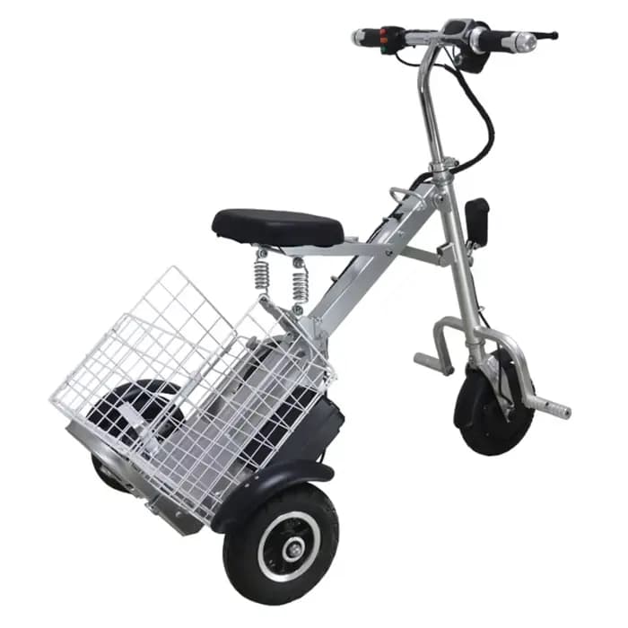 Mini Scooter Électrique Pliable avec Siège pour Personnes Âgées