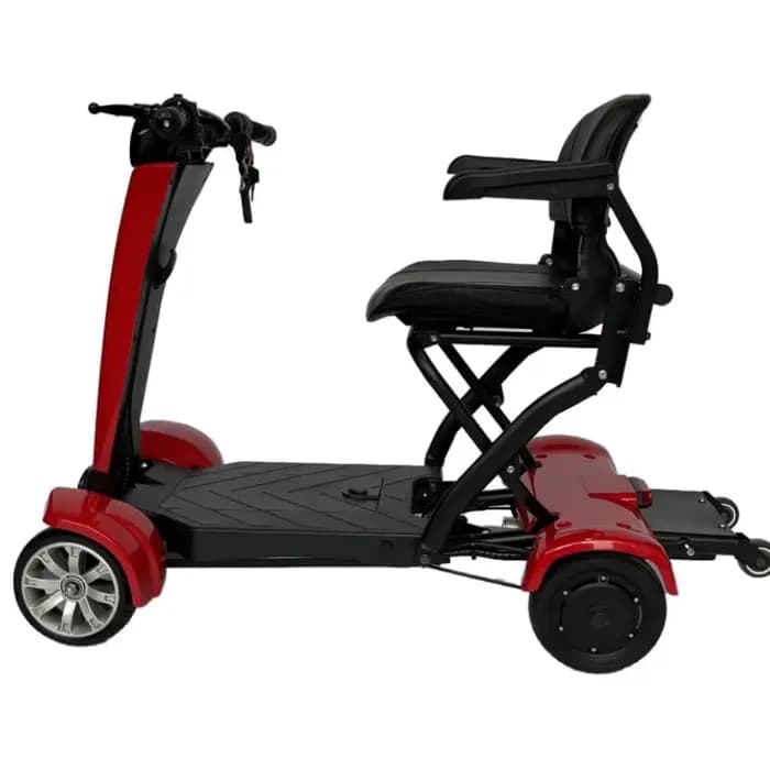 Scooter électrique pliable Senior 4 roues pour adulte avec siège batterie amovible voyage automatique pliant