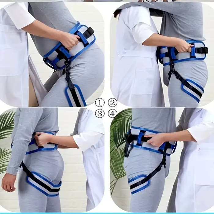 Ceinture d'assistance à l'ascenseur pour personnes âgées – Support de taille doux et confortable pour une mobilité sûre