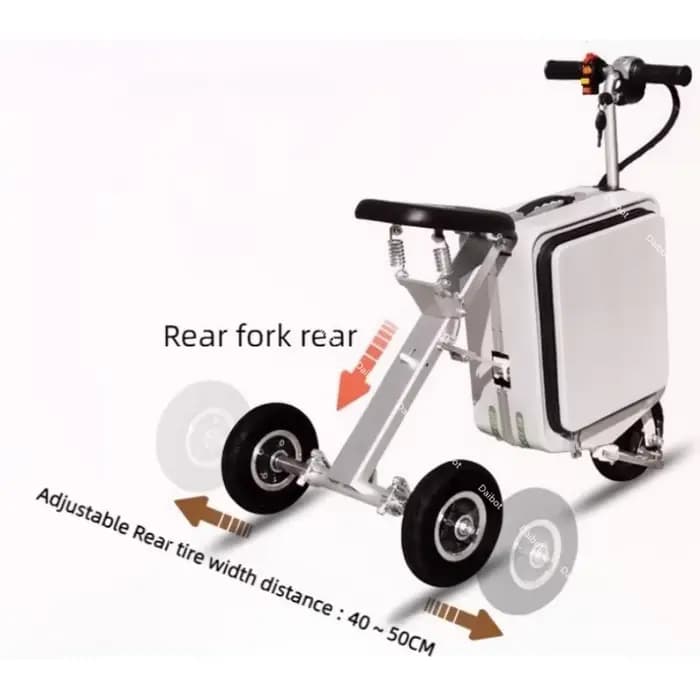 Valise à bagages pliante pour Scooter électrique à 3 roues