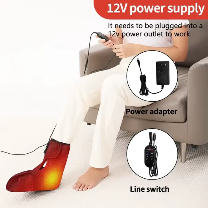 Couverture chauffante électrique pour les pieds
