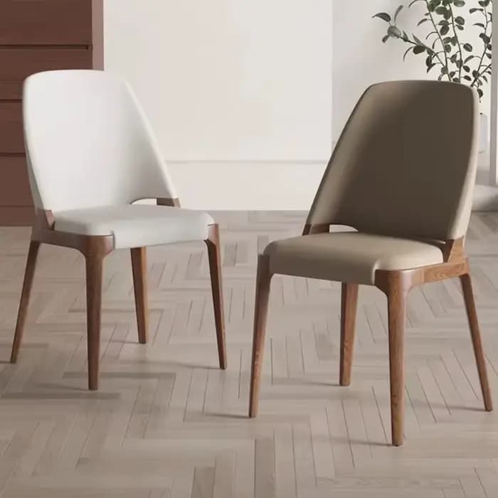 Chaises de salle à manger de luxe modernes, confortables et ergonomiques, en cuir, de styliste, Ensembles tendance, meubles de Salle à manger