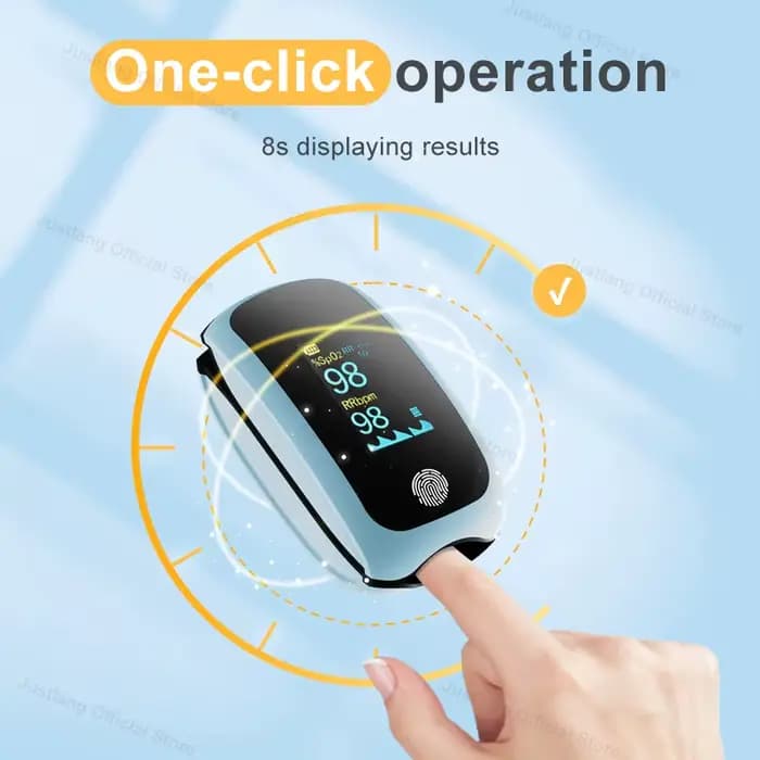 AiQUE Pro charge oxymètre de pouls au doigt moniteur SpO2 de qualité médicale