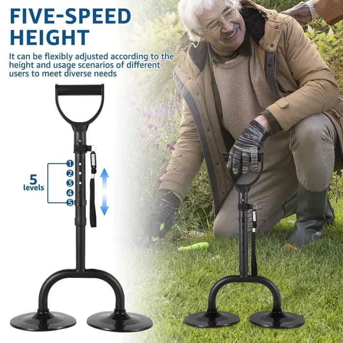 Outil d'aide à la mobilité réglable 52-60CM, dispositif d'aide sur pied Portable avec lanière, aide légère sur pied pour personnes âgées