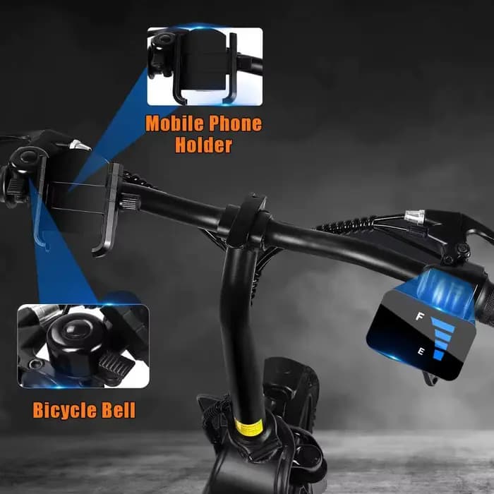 Le scooter électrique DEEPOWER C14 peut transporter du poids sur les pédales et est équipé d'un moteur 500 W et une batterie au lithium étanche