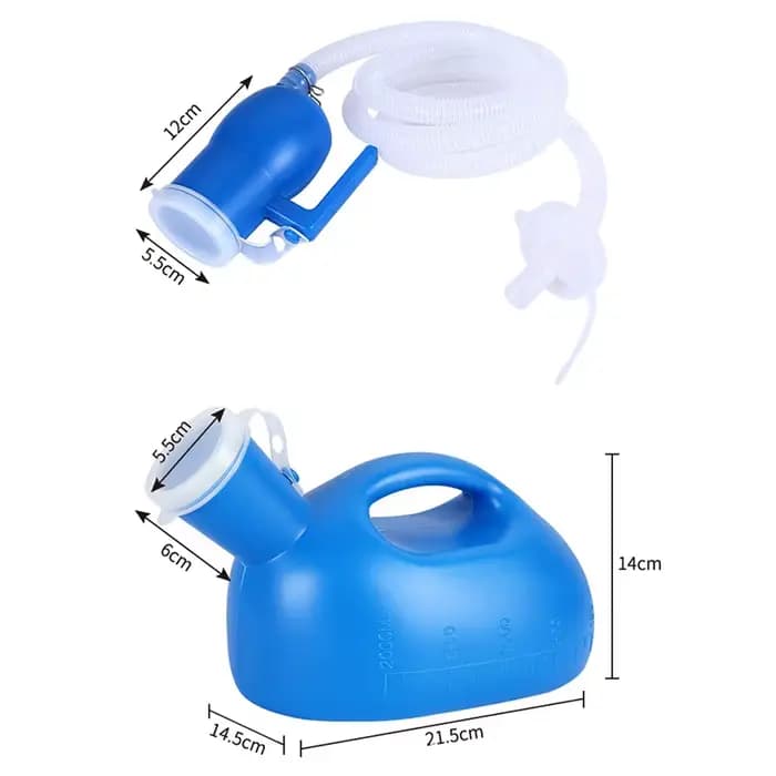 Urinoir en Plastique de 2000ml avec Circulation Urinaire pour Homme