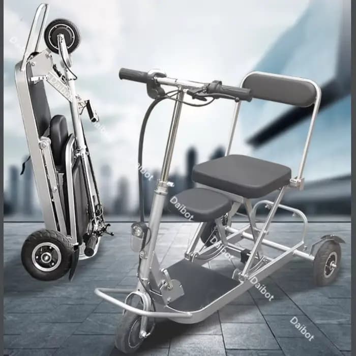 Nouveau Tricycle électrique pliable adulte personnes âgées ramasser enfants Scooter