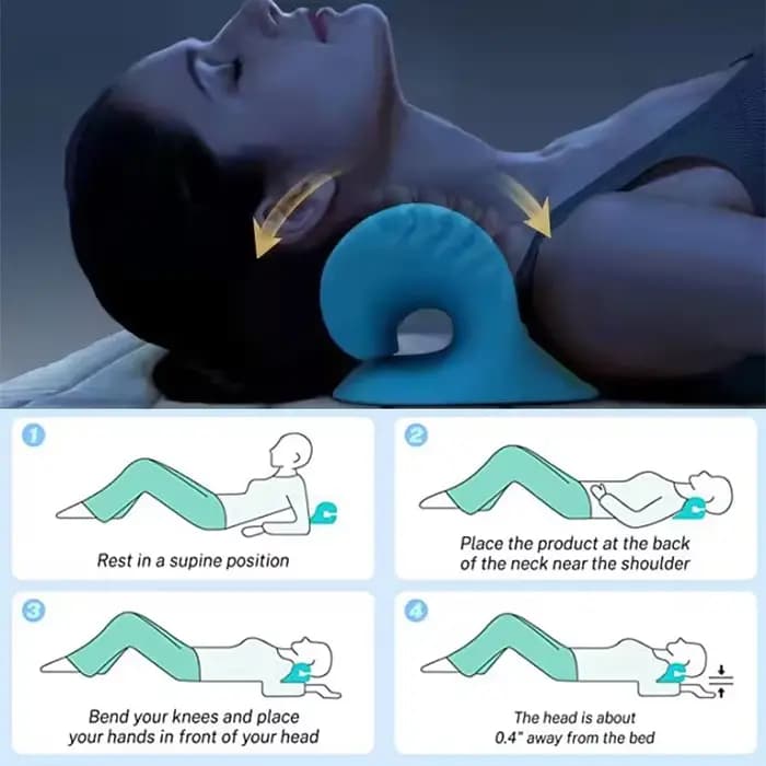 Dispositif de traction cervicale chiropratique avancé pour la relaxation du cou et des épaules