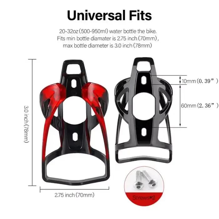 Porte-bouteille coloré et léger T1 pour vélo de route et VTT
