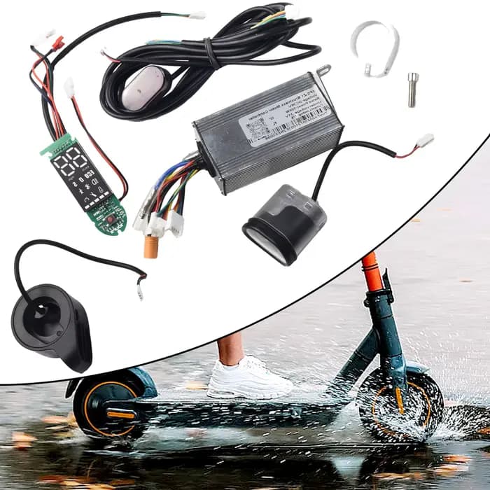 Kit complet de remplacement pour trottinette électrique 500W 36V 17A avec lumières