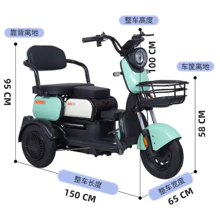 Tricycles électriques à 3 roues pour adultes