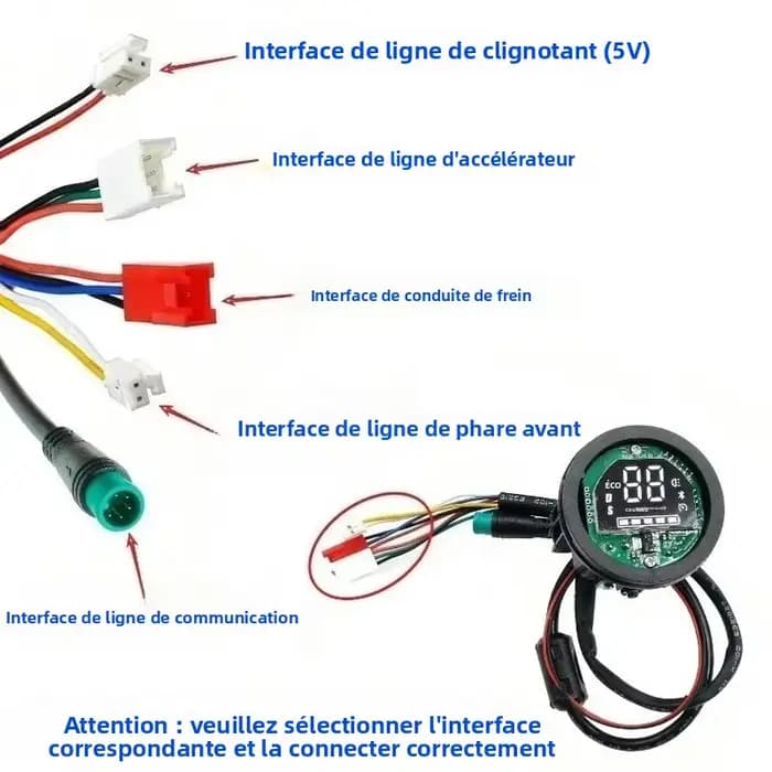 Kit de commande intelligent pour trottinette électrique Xiaomi Elite - 1200W