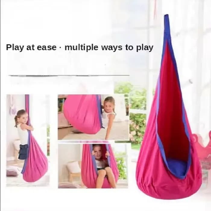 Chaise suspendue pour enfants, lit balançoire Portable en tissu Parachute, modèle de cour intérieure avec coussin gonflable, nouvelle collection