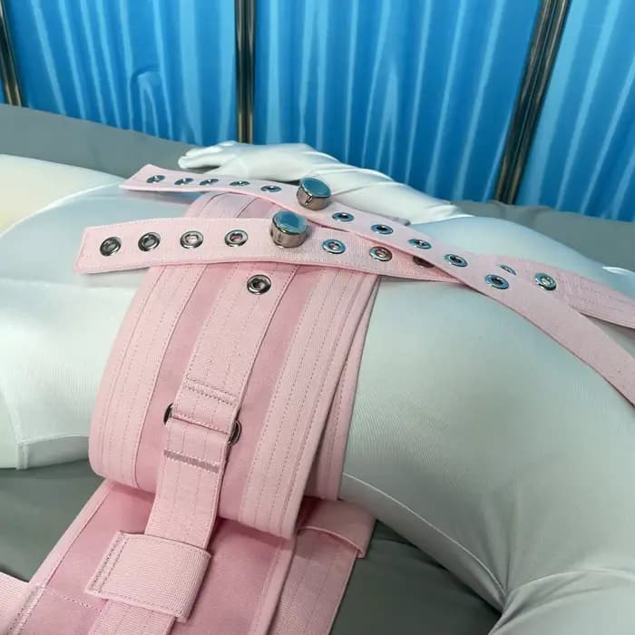 Gilet de retenue rembourré rose pour soignants