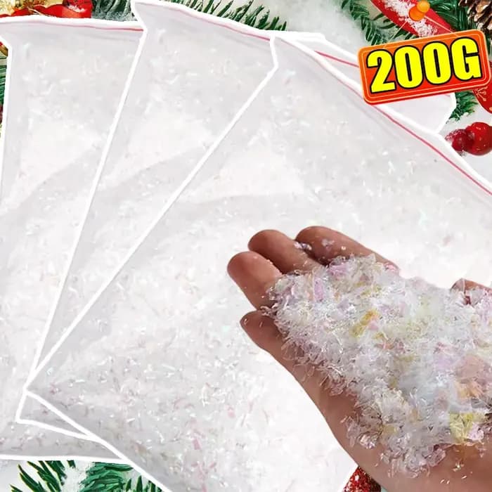 Hiver fausse neige noël neige poudre artificielle flocon de neige décor de fête noël bricolage artisanat Village affiche accessoires enfants cadeaux