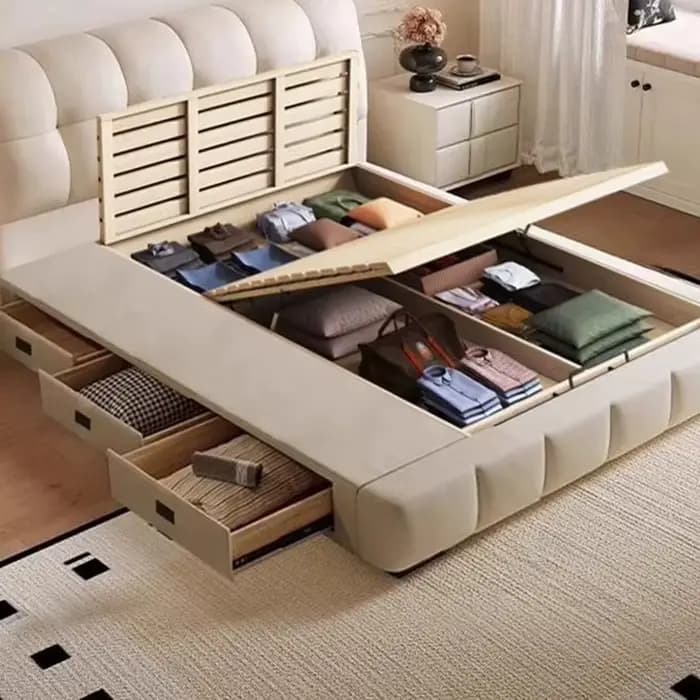 Lit Ergonomique Européen, Lit Créatif de Designer pour Chambre à Coucher, Lit de Princesse Postmoderne, Meubles de Designer Simples Postmodernes