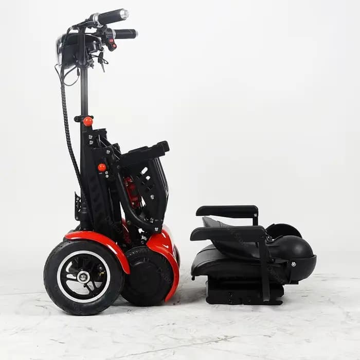 Scooter électrique de voyage léger pour femmes 500W 36V Scooters de mobilité 4 roues pliantes avec accoudoir amovible