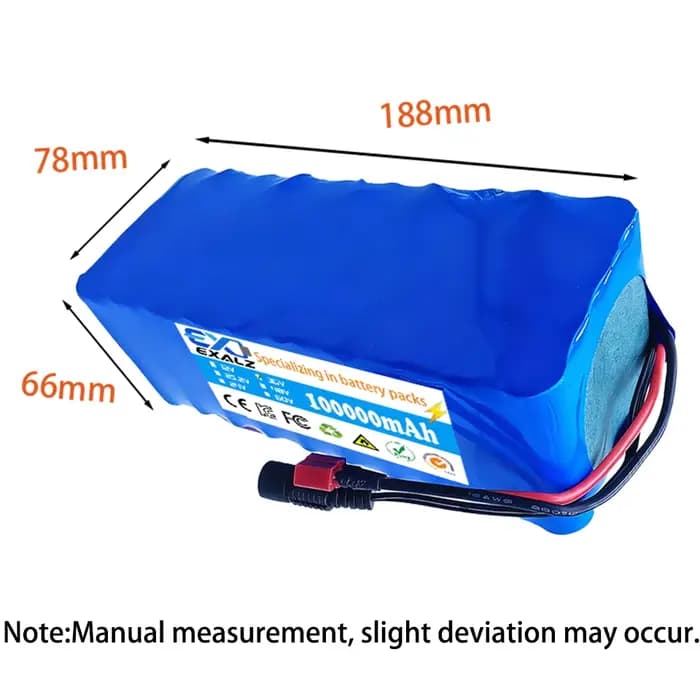 Batterie de scooter électrique 36V 10S4P 100Ah 18650