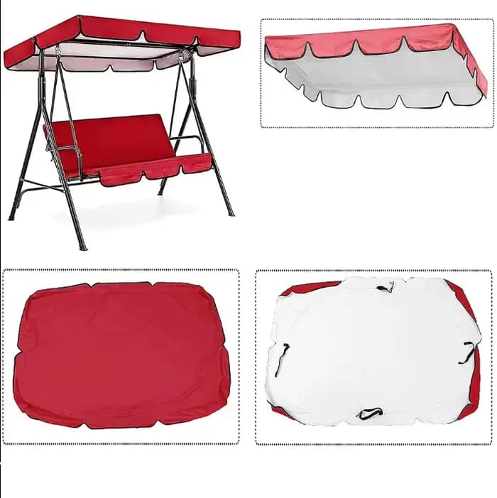 Housse de protection pour balançoire de jardin, auvent pour balançoire extérieure, accessoire pour configuration de patio