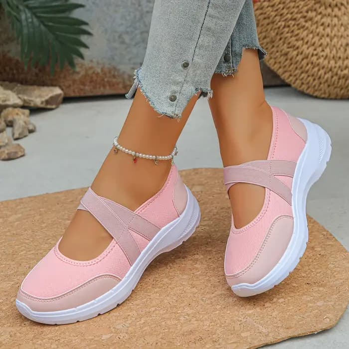 Chaussures décontractées élégantes à bout rond et semelle épaisse pour femme, nouvelle collection printemps/automne, confortables et très tendance