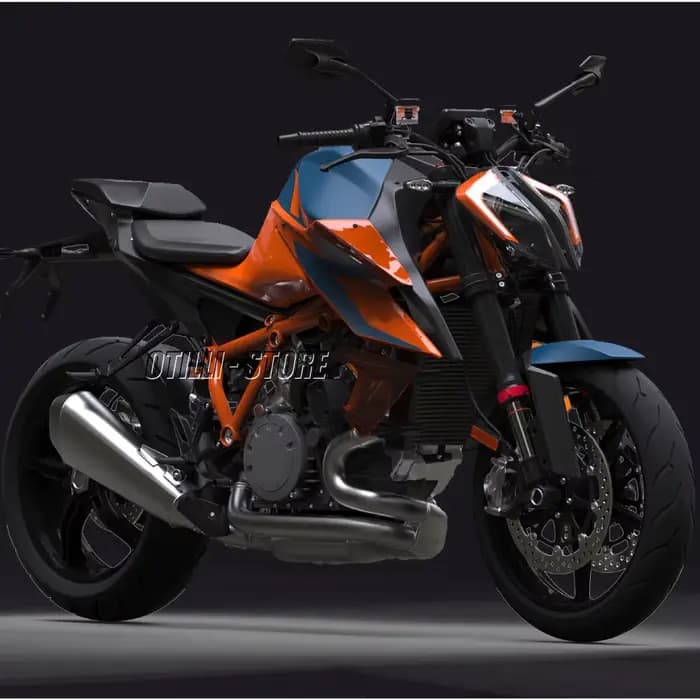 Déflecteurs d'aile de carénage de moto orange
