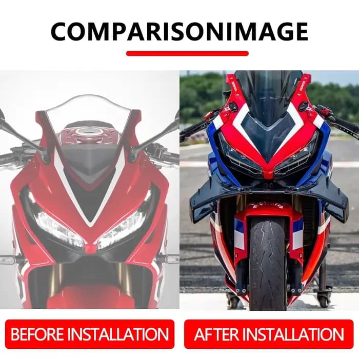 Aileron de carénage fixe pour moto CBR650R 2024-2026, nouveau spoiler aérodynamique injecté