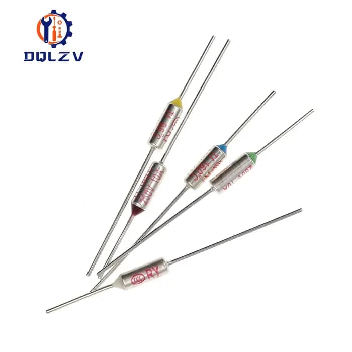 Fusible thermique TF RY 10A 15A 250V, température 65C 73C75C 85C 100C 110C 120C 130C 152C 165C 172C 185C 192C 200C 216C 240C 280C 300C