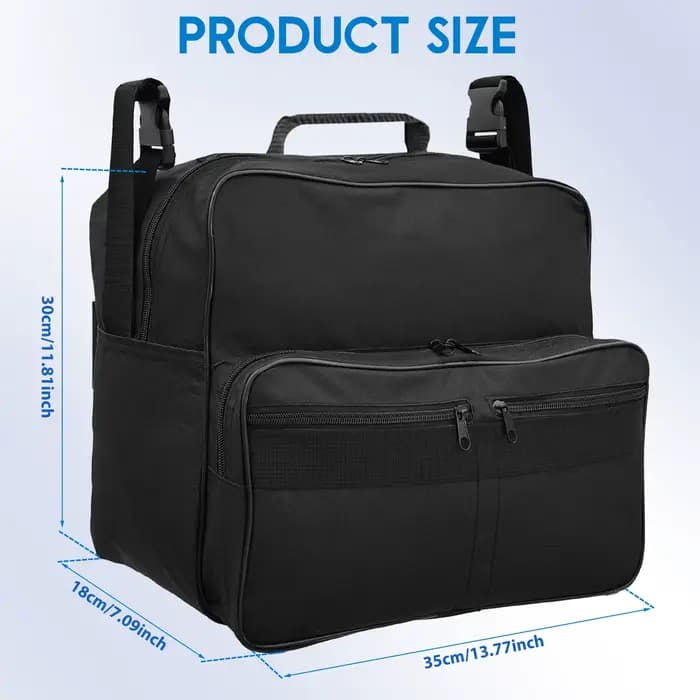 Sac de rangement étanche pour fauteuil roulant