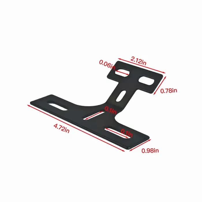 Support de plaque d'immatriculation arrière en métal pour trottinette électrique, adaptateur de cadre de plaque d'immatriculation pour modification de trottinette