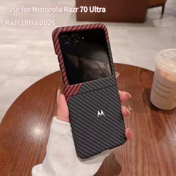 Étui fin en fibre de carbone pour Motorola Razr 70 Ultra 60 50 Razr Ultra 2026 2025 Plus 2024, coque de téléphone originale