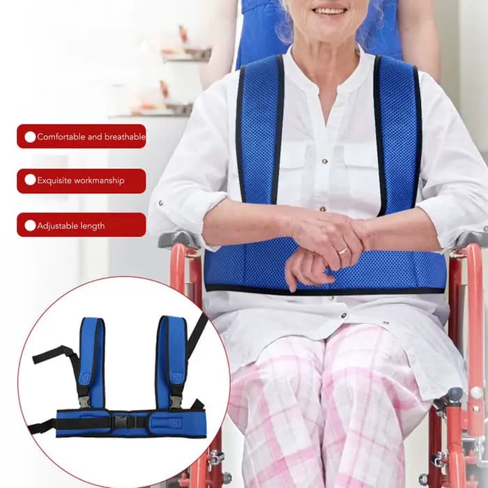 Ceinture de sécurité pour fauteuil roulant 360 ° Gilet de retenue respirant pour Patients