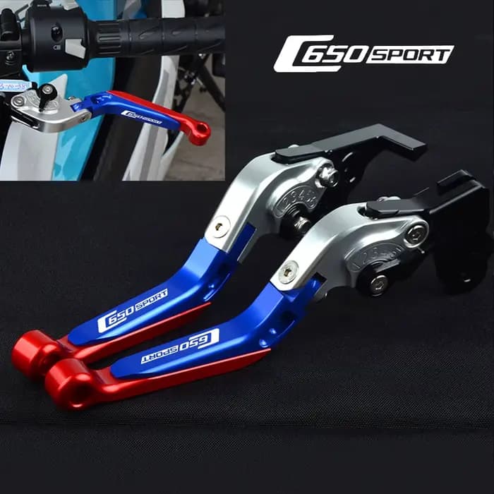 Accessoires de moto extensibles et réglables pour BMW C650 C650 SPORT C650SPORT 2015 2016 2017, poignée de scooter, levier d'embrayage de frein