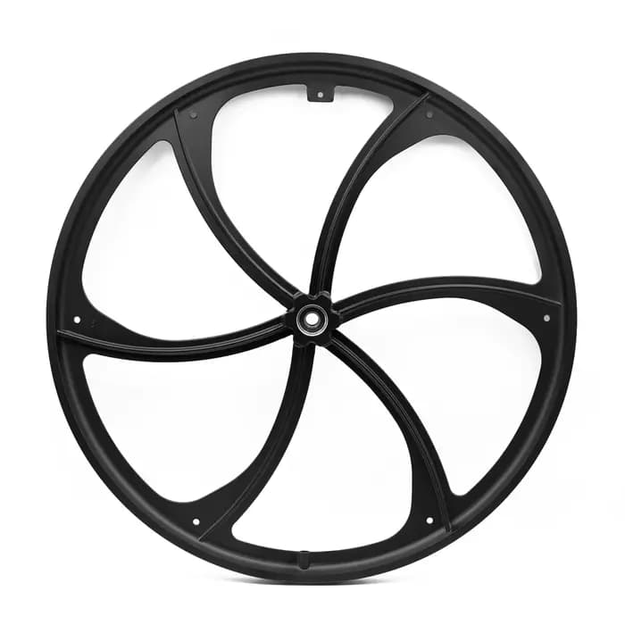 Roues de fauteuil roulant monobloc en alliage aluminium-magnésium | 3 pales/6 pales/3 branches/6 branches | Accessoire